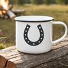 Free SVG horse shoe template for web design and decals