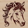 Free Beautiful Line Art Horse for Design Projects A simple line art illustration of a horse, suitable for vector design.