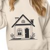 Cozy Family Residence Illustration A 2D illustration of a single-family home with a simple roof and basic architectural details.
