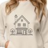 Simple Home Illustration SVG A simple house illustration in vector format, suitable for digital use.
