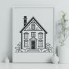 Free Vector House Icon Simple house icon in vector format, suitable for digital design and print projects.