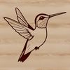 Colorful SVG Perch Design A colorful illustration of a hummingbird perched on a flower, depicted in vector format.