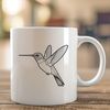 Colorful Bird Illustration - Free SVG Download A colorful hummingbird in flight, illustrated as a vector graphic.