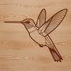 Beautiful Vector Bird Design SVG A detailed illustration of a hummingbird in flight, suitable for vector design and commercial use.