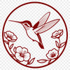 Hummingbird Profile Illustration An intricately detailed illustration of a hummingbird in profile, suitable for use as vector art.