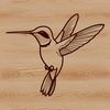 Hummingbird Clip Art Free Download A colorful illustration of a hummingbird in mid-flight, created as vector art for commercial or personal use.