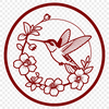 Free Floral Clipart - Hummingbird Svg A detailed vector design of a hummingbird, suitable for use in various creative projects.