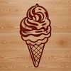 Sweet Confection Vector Illustration Vector illustration of a colorful ice cream cone with various toppings
