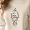 Cool Confectionary Graphic An icon representing a popular frozen dessert with various toppings.