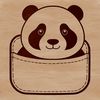 Giant Panda SVG Clip Art A vector graphic representation of a wild Asian bear, commonly known as the giant panda.