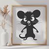 Free Vector Possum Design A wildlife illustration of a possum, suitable for vector graphics and cutting machine projects.