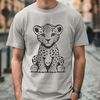 Illustration of a jaguar, a large wild cat species, suitable for vector art designs.
