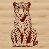 Majestic Jaguar Illustration A detailed illustration of a jaguar, a large cat species native to the Americas.