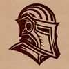 A medieval-style knight illustration with detailed armor and regalia.