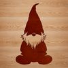 Mythical Dwarf Gonk Hybrid Vector Art A mythical creature resembling a combination of a dwarf and a gonk, depicted in a sitting position, designed as vector art.