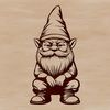 Fantastical Dwarf Creature A mythical creature from fantasy art, depicted as a sitting dwarf-like being.