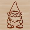 Mythical Dwarf Creature SVG A mythical creature with a dwarf-like appearance, depicted in a standing position.