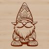 A mythical creature with stout body and long arms sitting in a relaxed position.