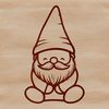 A mythical creature with dwarf-like features sitting in a neutral background.