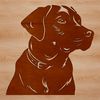 Friendly Labrador Dog Illustration A vector illustration of a friendly Labrador Retriever dog.