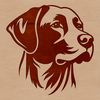 Free Labrador Clipart Design A detailed illustration of a Labrador Retriever's head, suitable for vector design and commercial or personal use.