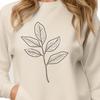 Beautiful Green Leaf SVG Cutout A detailed illustration of a single green leaf with veins and edges, suitable for digital cutting machines like Cricut.