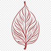 A stylized leaf icon created as a vector graphic in SVG format.