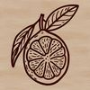 Yellow Citrus Illustration A simple line drawing of a lemon, a common yellow citrus fruit.