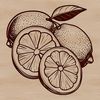Vector Art Lemon Design A detailed illustration of a lemon, suitable for vector art and graphic design.