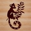Wild Lemur SVG Design An SVG graphic featuring a wild animal lemur design.