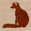 Wildlife Illustration - Lemur Graphic A digital illustration of a lemur, a type of wild animal found in Madagascar.