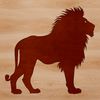 Naturalistic Lion Illustration An illustration of a large lion in a naturalistic stance.