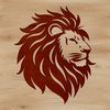 Realistic Lion Head Clip Art Large feline head with mane in a realistic style.