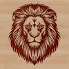 Lion Head Close-up Illustration Close-up illustration of a lion's head, featuring the majestic features of a big cat.