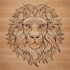 A large carnivorous mammal with a distinctive mane and regal head.