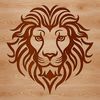 Whimsical Wild Animal Vector Art An illustration of the head of a lion, a big cat commonly found on safari, featuring detailed features.