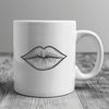 Beautiful Lip Anatomy Vector Vector illustration of human lips anatomy, isolated on white background.