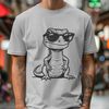 Cartoon Lizard Wearing Shades A reptile wearing sunglasses in a cartoon style.