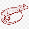 Reptile Graphic Illustration A digital representation of a reptile animal in vector format.