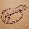 A digital illustration of a reptile animal in vector format, suitable for cutting machines and laser cutters.