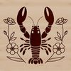 Colorful Lobster SVG Design Vector A colorful illustration of a lobster, suitable for vector art and graphic design.