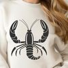 Lobster Vector Graphic Illustration A realistic digital representation of a lobster, suitable for vector graphics.