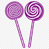A colorful illustration of a lollipop on a white background, suitable for vector graphics projects.