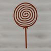 Layered Treat Clip Art Image A colorful illustration of a lollipop made up of multiple layers.