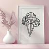 Colorful Candy Design A colorful lollipop design for creative projects, made from vector art.