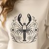 A digital representation of a lobster, commonly found in coastal waters.