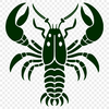 A detailed illustration of a lobster in vector format.