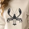Realistic Lobster Illustration A detailed illustration of a sea creature, specifically a lobster, with realistic features and textures.