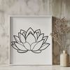 Exquisite Lotus Flower Clip Art An illustration of the lotus flower, a symbol with roots in ancient Eastern religions.