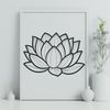 Minimalist Floral Design SVG A stylized illustration of the lotus flower in a simplified design.